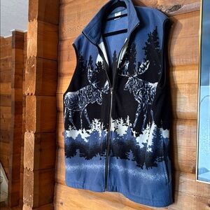 Canada Wildlife XL, 90’s Moose Vest/Fleece